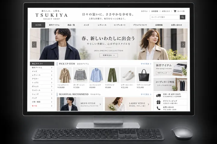 同業他社のサイト例2